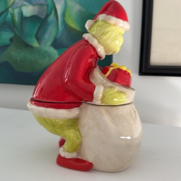 Dr Seuss How the Grinch Stole Christmas Ceramic Cookie Jar - Picture 4 of 9